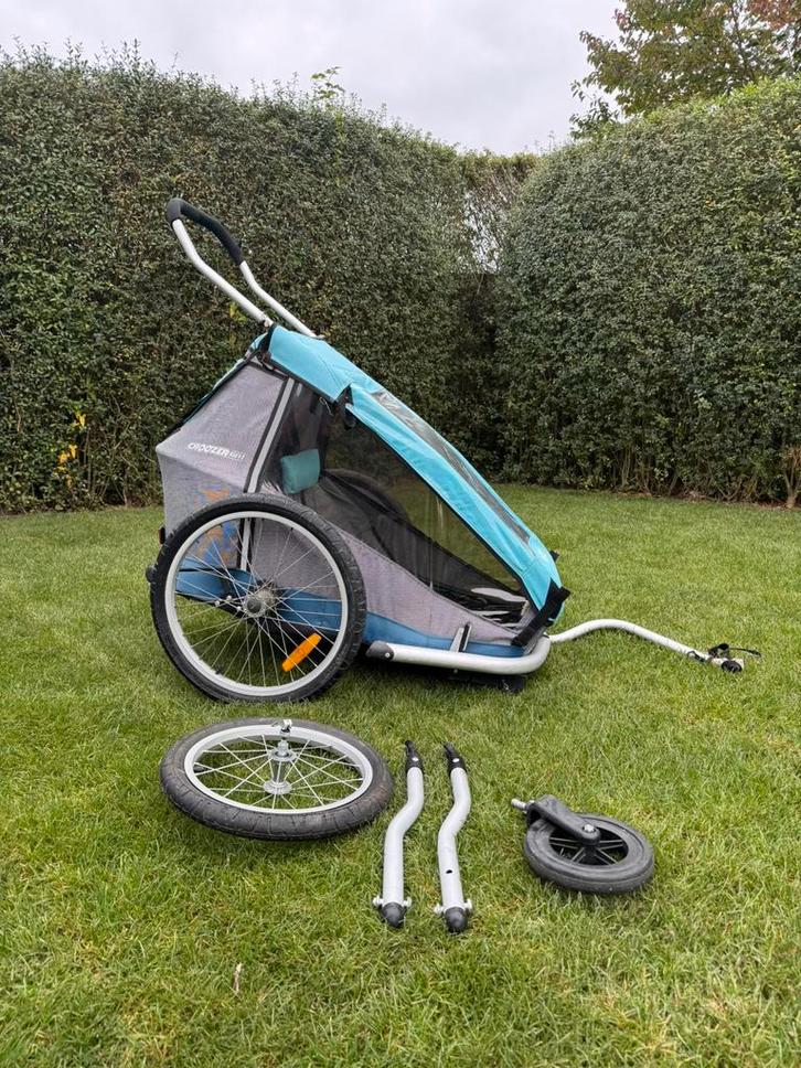Fietskar croozer kid for 1, Fietsen en Brommers, Fietsaccessoires | Aanhangwagens en Karren, Gebruikt, Kinderkar, Opvouwbaar, Ophalen