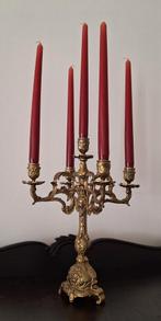 Antieke bronzen kandelaar, Antiek en Kunst, Ophalen