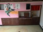 Vintage wandmeubel / dressoir, Ophalen, Gebruikt, Met deur(en)