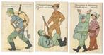 3 x POSTKAART : MILITARIA  /  PAUL  MARCKEN, Verzenden, Overige soorten, Overige typen