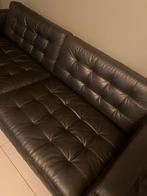 Canapé cuir IKEA, Rechte bank, Leer, 75 tot 100 cm, Cuir noir