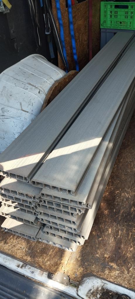 Composiet schuttingplank donkergrijs 2.1 X 16 x 178 cm, Tuin en Terras, Palen, Balken en Planken, Nieuw, Planken, Minder dan 180 cm