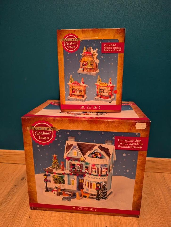 Lumineo Christmas Villages Scène d'hiver & Boutique de Noël, Divers, Noël, Neuf, Enlèvement ou Envoi
