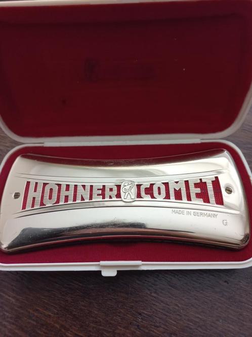 Mondharmonica Hohner Comet N0 3427, Muziek en Instrumenten, Blaasinstrumenten | Mondharmonica's, Gebruikt, G-mondharmonica, Met koffer of doosje