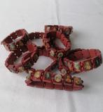 Lot de 10 bracelets de pèlerinage en bois., Bijoux, Sacs & Beauté, Bracelets, Comme neuf, Bois, Enlèvement ou Envoi