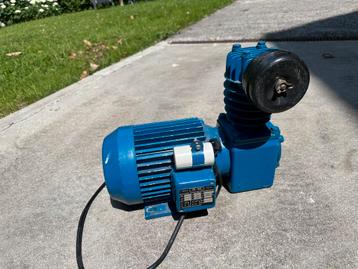 Luchtdruk compressor motor en drukcylinder beschikbaar voor biedingen