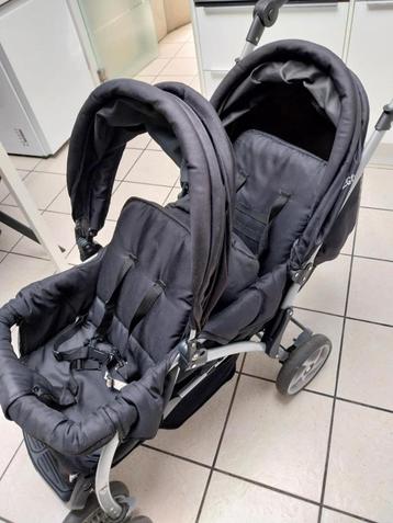 kinderbuggy voor twee kindjes te vervoeren goede staat  beschikbaar voor biedingen