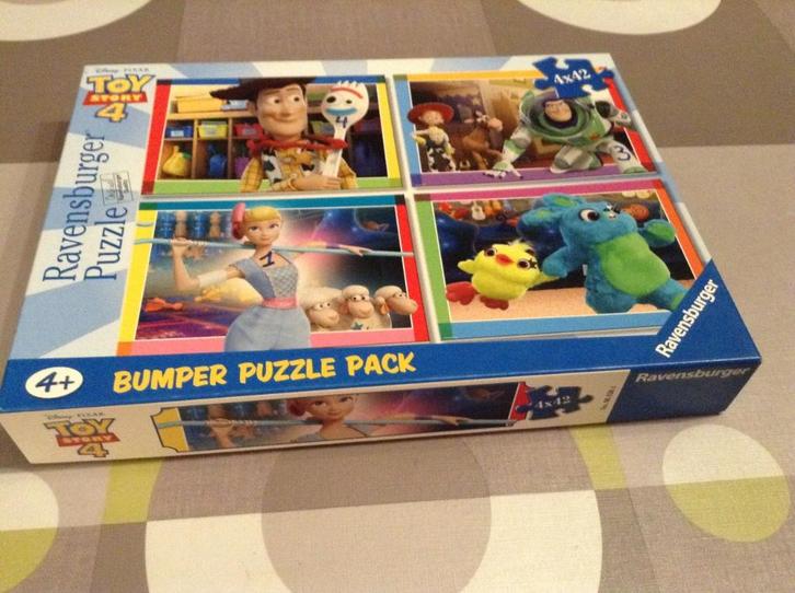 Disney-Pixar Toys Story 4 bumper puzzle pack, Kinderen en Baby's, Speelgoed | Kinderpuzzels, Zo goed als nieuw, 4 tot 6 jaar, 10 tot 50 stukjes