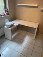 Bureau MALM wit te koop, Ophalen, Gebruikt, Bureau