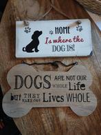 Gratis houten bordjes honden spreuken, Huis en Inrichting, Woonaccessoires | Tekstborden en Spreuken, Ophalen