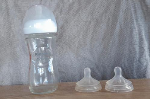 Philips Avent fles glas, Kinderen en Baby's, Babyvoeding en Toebehoren, Zo goed als nieuw, Ophalen of Verzenden