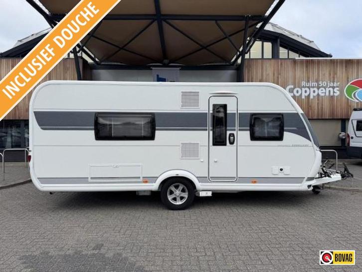 Hobby Excellent 540 WFU 2023 NIEUWE TENT + MOVER!, Caravans en Kamperen, Caravans, tot en met 4, 1250 - 1500 kg, Rondzit, Hobby