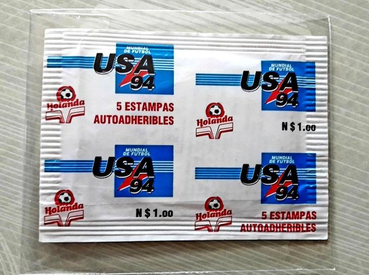 Panini Holanda WK USA 94 zakje packet Mexico editie topstaat, Verzamelen, Stickers, Zo goed als nieuw, Ophalen of Verzenden