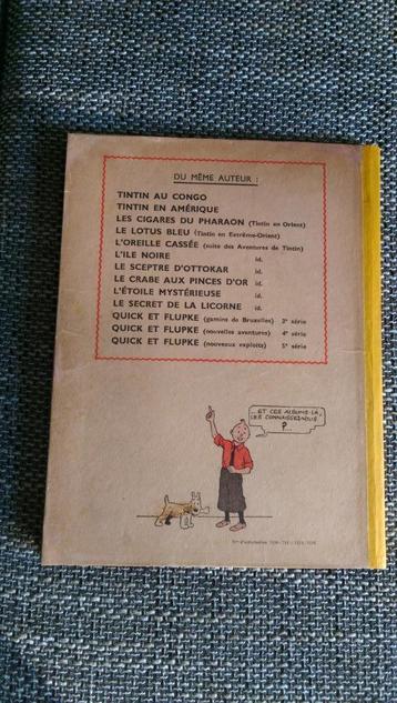 TINTIN LE SECRET DE LA LICORNE A23 1944, Une BD, Utilisé, HERGE, Envoi