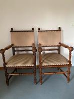 2 antieke fauteuils met leeuwenkop, Antiek en Kunst, Ophalen