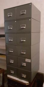 Vintage dossierkast, Huis en Inrichting, Kasten | Roldeurkasten en Archiefkasten, Ophalen, 100 tot 150 cm, 50 tot 100 cm, Zo goed als nieuw