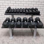 Hexa dumbells set 4 kilo tot 22.5 kilo rogue en sidea + rack, Ophalen, Zo goed als nieuw