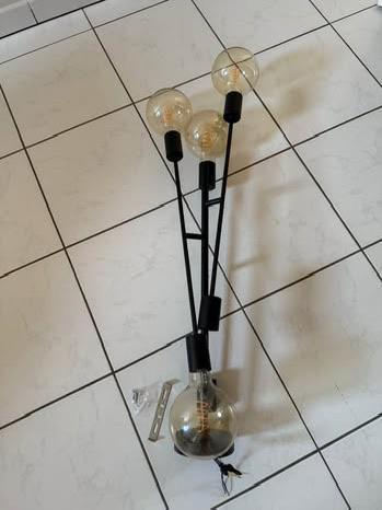 Lucide Lester Ceiling Lamp – 6 Arms – Modern Black beschikbaar voor biedingen