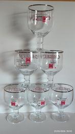 6 CHIMAY glazen met GIRO-etappes., Ophalen, Nieuw, Glas of Glazen, Overige merken
