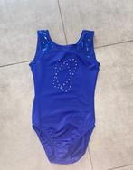 Turnpakje, Sport en Fitness, Turnen, Blauw, Zo goed als nieuw, Turnpak(je), Kindermaat 122 t/m 140