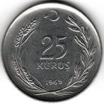Turquie : 25 Kurus 1969 KM #892 .3 Ref 14032, Timbres & Monnaies, Monnaies | Europe | Monnaies non-euro, Enlèvement ou Envoi, Monnaie en vrac