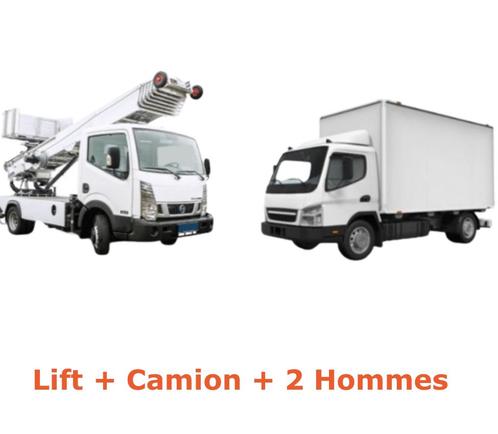 🚨promo Mai 🚨 Déménagement lift et camion 250 Eur 3h, Diensten en Vakmensen, Verhuizers en Opslag
