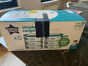 6X Navulcassettes simplee sangenic tommee tippee  beschikbaar voor biedingen