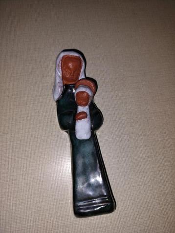Vintage Mexicaanse volkskunst Maria en Jezus beschikbaar voor biedingen