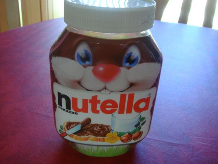 Collection pot "NUTELLA" Lapin Vide. 1000gr., Collections, Marques & Objets publicitaires, Utilisé, Autres types, Envoi