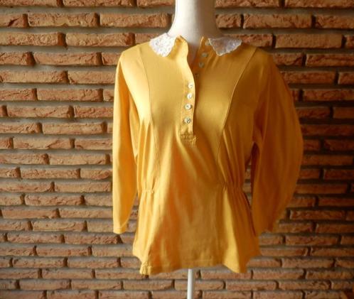 (36) - blouse femme t.38 jaune - wolff -, Vêtements | Femmes, Blouses & Tuniques, Comme neuf, Taille 38/40 (M), Jaune, Enlèvement ou Envoi