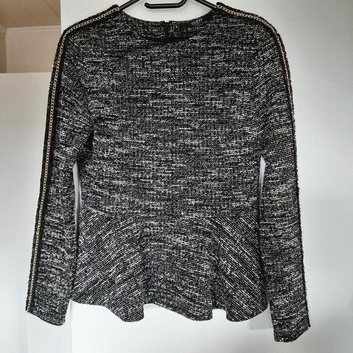 top/bloes van Guess, Kleding | Dames, Blouses en Tunieken, Zo goed als nieuw, Maat 38/40 (M), Zwart, Ophalen of Verzenden