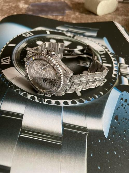 Rolex gmt-master full diamond vvs, Handtassen en Accessoires, Horloges | Heren, Ophalen of Verzenden