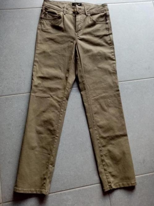 Massimo Dutti : nieuw khaki bruin lange broek rechte pijp S, Kleding | Dames, Broeken en Pantalons, Nieuw, Maat 36 (S), Groen
