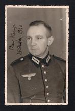 DUITSE MILITAIRE HANDTEKENINGFOTO DUITSLAND 3E RIJK WW, Verzenden, Landmacht, Overige typen