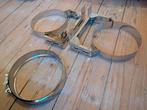 Inox muurbeugel voor dubbelwandige kachelbuis diameter 150mm, Ophalen, Nieuw