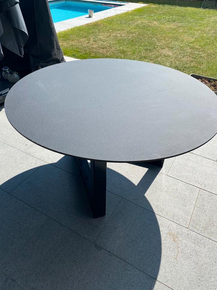 Tafelblad in volkernplaat Fundermax, Tuin en Terras, Tuinmeubel-accessoires, Nieuw, Ophalen