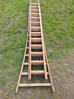 Houten ladder 3delig, Doe-het-zelf en Bouw, Ladders en Trappen, Ladder, Zo goed als nieuw, Ophalen