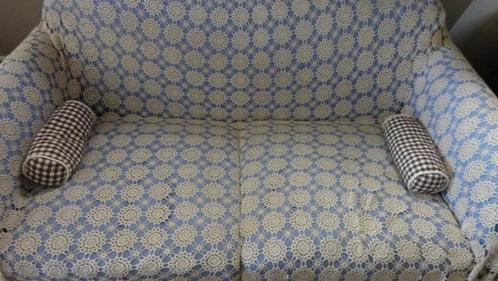 1+1 Klein sier rolkussentje met bruin geblokte stof, Huis en Inrichting, Woonaccessoires | Kussens, Gebruikt, Bruin, Cilindervormig