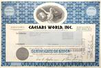 Caesar's World (Donald Trump, Las Vegas casino's) 1982, Postzegels en Munten, Ophalen of Verzenden, 1970 tot heden, Certificaat van aandeel