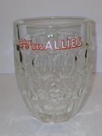Ancienne chope en verre émaillée BRIE DES ALLIES de Marchien, Collections, Enlèvement ou Envoi, Comme neuf, Verre ou Verres, Autres marques