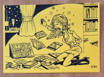 Esther Verkest nieuwjaarskaart 2006 Strip Kortrijk Kim beschikbaar voor biedingen