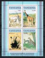 Timbres de Tanzanie - K 4498 - animaux sauvages, Envoi, Tanzanie, Non oblitéré