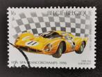 Belgie 1996 - 100 jaar autoraces in Spa - Ferrari, Postzegels en Munten, Ophalen of Verzenden, Gestempeld, Auto's