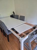 Witte uitschuifbare tafel 180/240cm, Huis en Inrichting, Ophalen