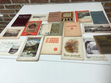 19 reisbrochures van Zwitserland van begin 20 ste eeuw