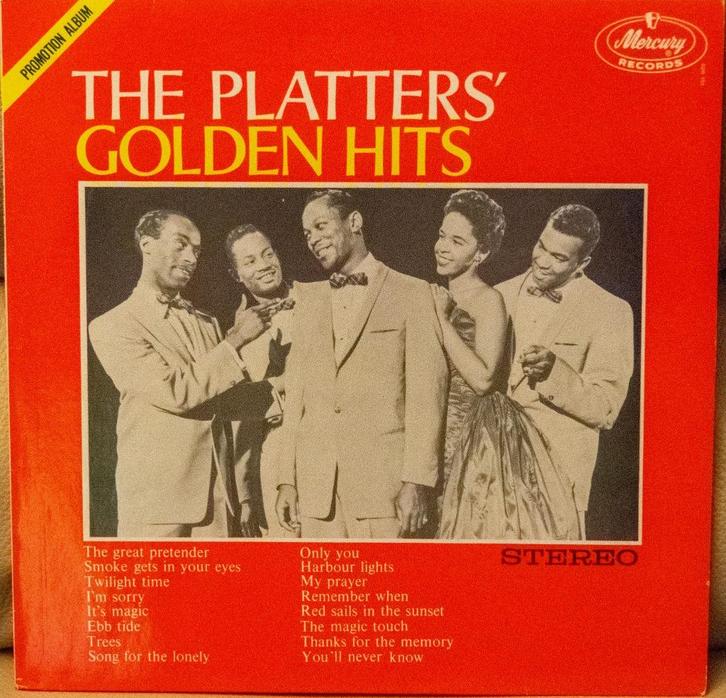 LP The Platters - Golden hits, Cd's en Dvd's, Vinyl | R&B en Soul, Zo goed als nieuw, R&B, 1960 tot 1980, 12 inch, Ophalen of Verzenden