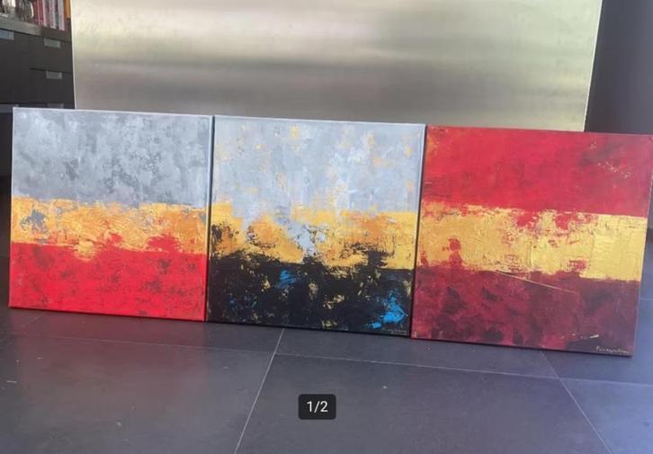 Magdalena Pieczykolan 3 originele schilderijen, Antiek en Kunst, Kunst | Schilderijen | Modern, Ophalen