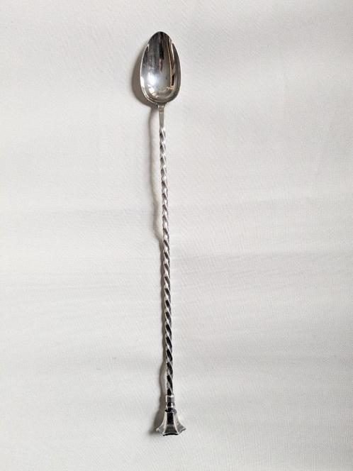 Verzilverde lepel cocktail Christofle 29cm, Antiek en Kunst, Antiek | Zilver en Goud, Ophalen
