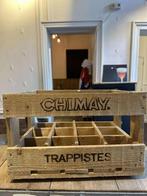 trappistes Chimay lege kist hout, Verzamelen, Biermerken, Ophalen of Verzenden, Gebruikt, Overige typen, Overige merken