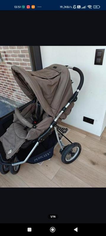 Kinderwagen Pericles + maxi cosi, Enlèvement, Utilisé, Poussette, Maxi-Cosi